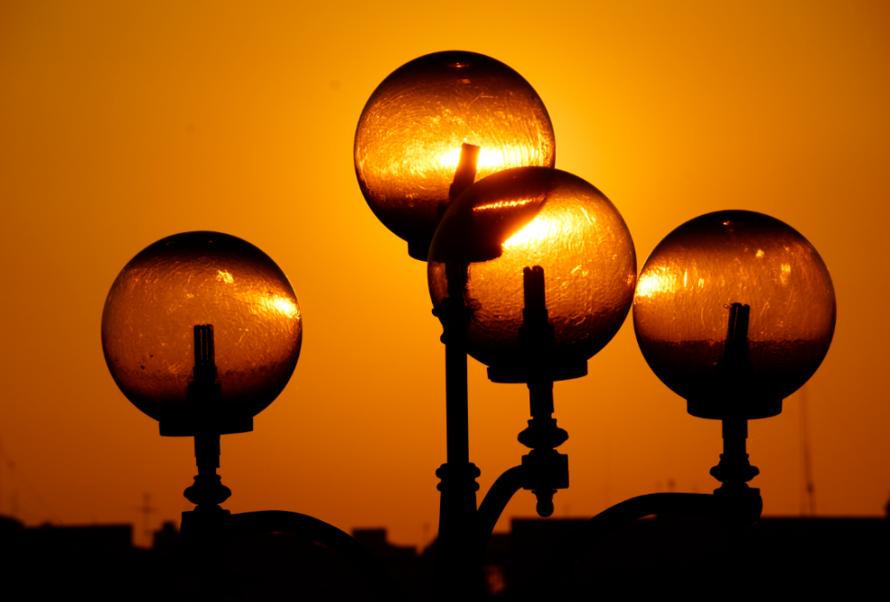 The lamps of the city